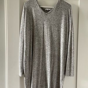 Grey long sleeved dress